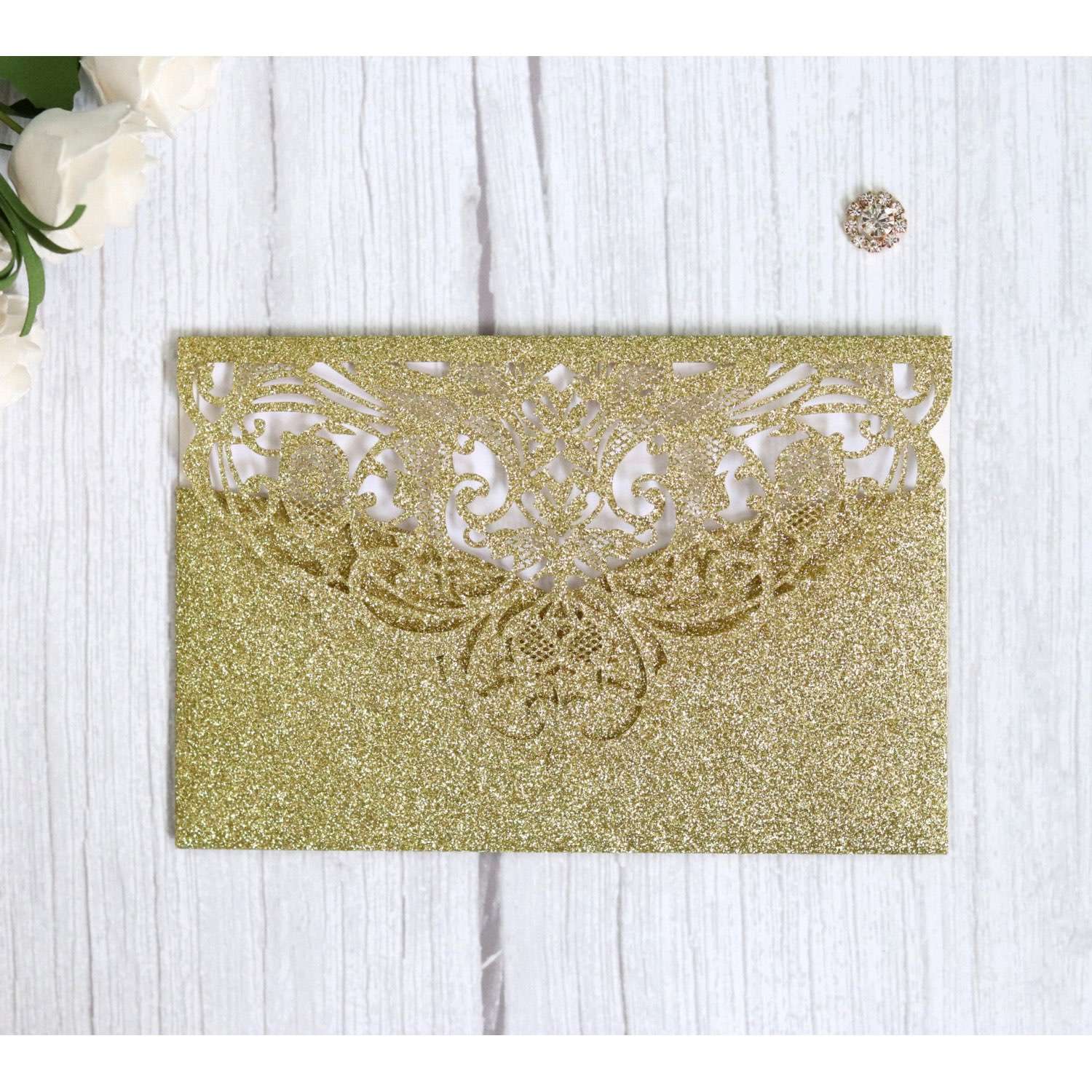 New Wedding Card Business Invitation Card Glitter Paper 